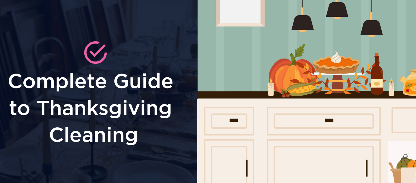 Thanksgiving Cleaning Guide banner image.