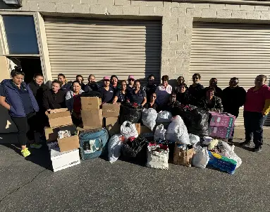 Group photo taken at San Diego Center for Community Solutions.