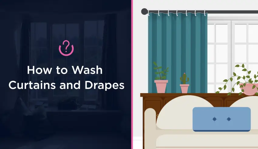 How to Wash Curtains and Drapes Blog Banner